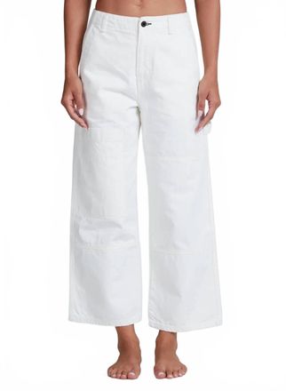 ASKK NY Cropped Carpenter Pants In Ivory