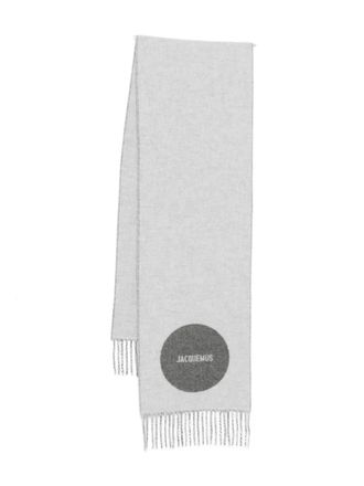 Jacquemus virgin wool scarf - Grey