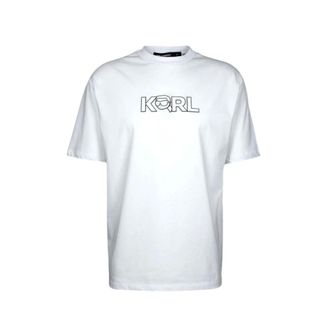Karl Lagerfeld Heren, Tops, Wit, Maat: XL Katoen