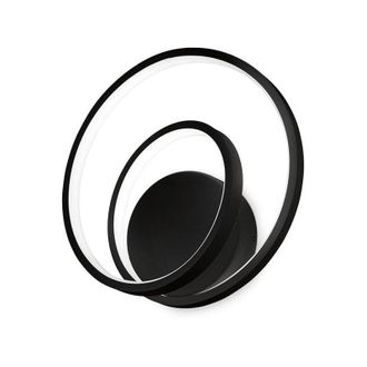 Ideal Lux Oz Integrated led Wall Lamp Black 4000K - Ideal Lux