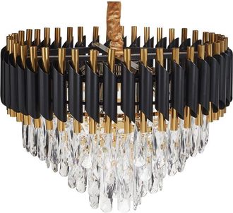 Beliani Chandelier ABELLAS Metal Gold