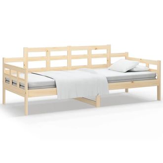 Berkfield Home Day Bed Solid Wood Pine 80x200 cm in Natural