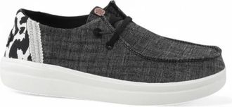 Hey Dude Wendy Rise Laced Shoe - Dames - Veterschoenen - Zwart - 40 EU - Schoenen