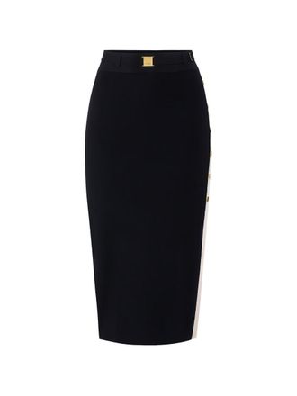 Elisabetta Franchi Knitted Midi Skirt