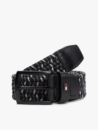 Tommy Hilfiger Denton Rectangular Buckle Braided Elastic Belt