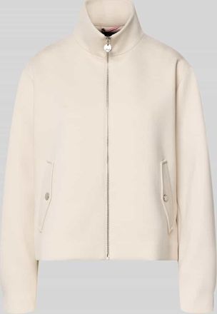 s.Oliver Black Label Regular Fit Blouson mit Viskose-Anteil in Beige, Gr&ouml;&szlig;e 34