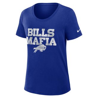 Nike Buffalo Bills Rivalries Collection Slub Nike Womens Dri-FIT NFL T-Shirt in White | 03484DA81-87Z