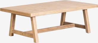 Sklum Sklum - Mesa De Centro Rectangular 130x75 Cm En Madera De Acacia Dubai