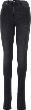 Gucci D&eacute;lav&eacute; cotton denim skinny jeans Woman 26