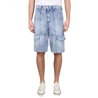 Isabel Marant Heren, Korte broeken, Blauw, Maat: 4XS Denim