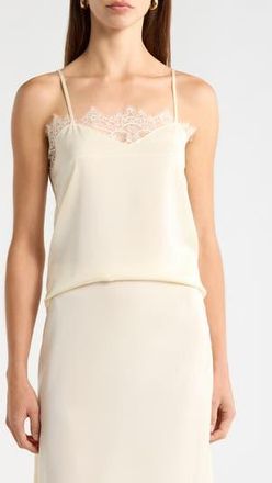 NSR Lace Trim Camisole in Yellow at Nordstrom Rack, Size X-Large