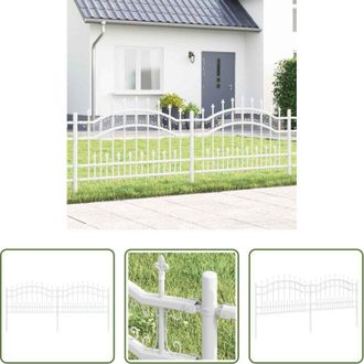 vidaXL vidaXL Recinzione bianca - Recinzione per Giardino Bianco 240 x 118 cm