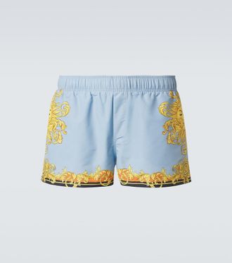 Versace Printed swim trunks