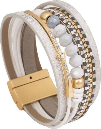 Saachi Saachi Arrow Charm Leather Bracelet