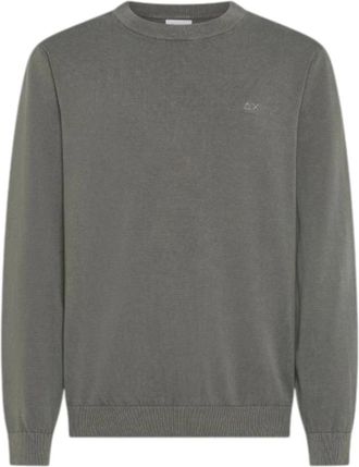 Sun 68 Sweater - Heren - Sweatshirts - Grijs - L - Katoen - Hoodies & sweatvesten