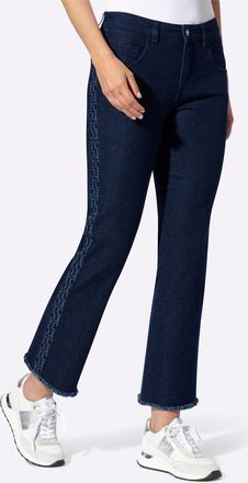 Heine Bequeme Jeans HEINE, Damen, Gr. 34, Normalgr&ouml;ssen, pink, 81% Baumwolle, 17% Polyester, 2% Elasthan, unifarben, 7/8-L&auml;nge, Jeans Bequeme Jeans