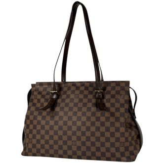 Louis Vuitton Brown Damier Canvas Galle Tote Bag (Pre-Owned)
