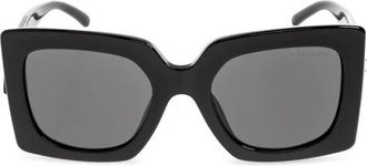 Dolce & Gabbana Vierkante Acetaat Zonnebril - unisex - Zonnebrillen - Zwart - 54 MM - Nylon - Accessoires