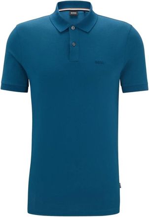 HUGO BOSS Pallas Poloshirt - Heren - Polos - Blauw - 5XL - Katoen - Tops