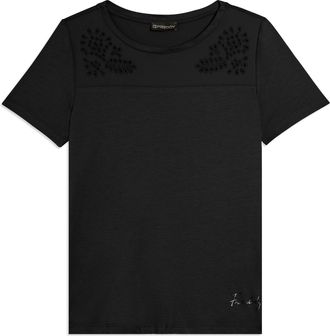 Freddy T-shirt in Jersey con Ricami Floreali