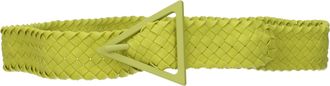 Bottega Veneta Herrens G&uuml;rtel Gr&uuml;n/Kiwi-Gummi
