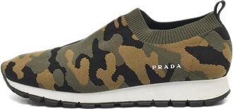 Prada Sneakers con stampa camouflage - Verde