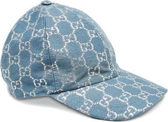 Gucci Cappello da baseball con motivo GG - Blu