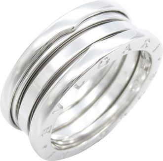 Bulgari Silver White Gold (18K) Band Ring (Pre-Owned)
