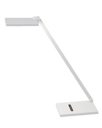 Fabas Luce Lampada Da Tavolo Zermatt 10w Led Integrato, Cct 3000k/4000k, Regolazione Luce Al Tocco, Struttura In Metallo E Metacrilato Bianco - Ip20