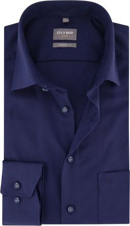 Olymp Olymp, Heren, Overhemden, Blauw, Maat: 2XL Katoen