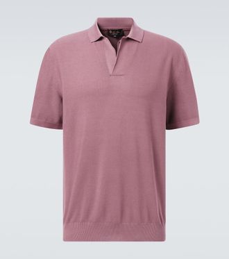Loro Piana Cotton and silk polo shirt