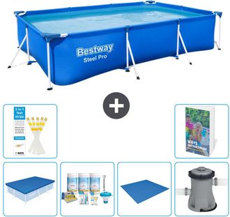 Bestway Piscina Bestway Steel Pro Rectangular - 300x201x66 Cm - 7-piezas S77