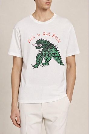 Dior MenS White Graphic Print T Shirt, Size XS