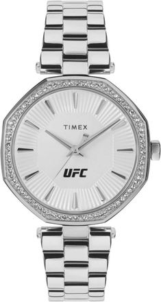 Timex UFC Jewel Roestvrijstalen Horloge - Heren - Horloges - Grijs - ONE Size - Accessoires