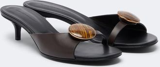 CHRISTOPHER ESBER Aura Quartz leather mules