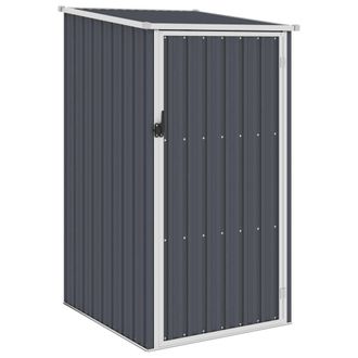 Berkfield Home Garden Shed Anthracite 87x98x159 cm Galvanised Steel in Black | Size: 87 x 98 x 159 cm