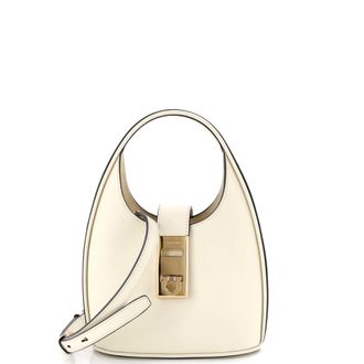Ferragamo Gancini Buckle Hobo Leather Mini