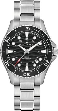 Hamilton Khaki Navy Scuba Black Automatic Bracelet Watch, 40mm at Nordstrom