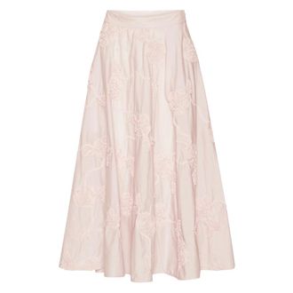 Rotate ROTATE Birger Christensen, Midi Skirts, female, Pink, M, Flower Maxi Skirt