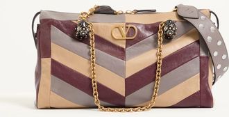 Valentino Garavani Borsa Media A Spalla Valentino Garavani Panthea In Nappa Motivo Chevron Donna MULTICOLOR UNI