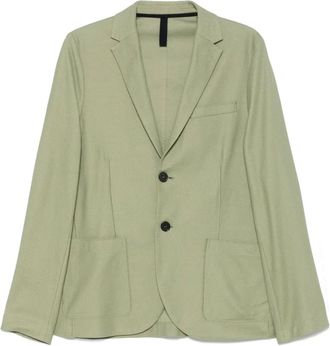 Harris Wharf London Blazer con lavorazione a nido dape - Verde