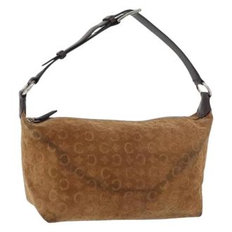Celine Pre-owned Shoulder Bags, female, Brown, Size: ONE SIZE Pre-owned Vintage Macadam Shoulder Bag