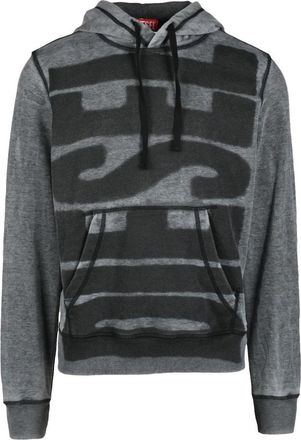 Diesel sweatshirt - Heren - Hoodies - Grijs - S - Katoen - Hoodies & sweatvesten