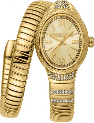Roberto Cavalli Womens RC5L151M0035 Ladies Crest Watch - Gold - One Size