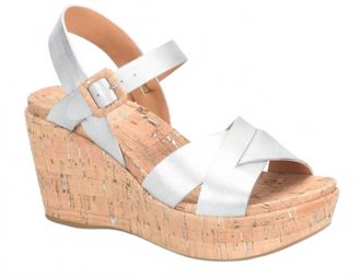 Kork-ease Womens Myrna Ankle Strap Sandal In Silver