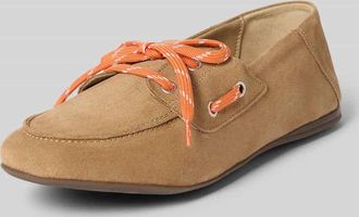 Marc O'Polo Schn&uuml;rschuhe aus Veloursleder Modell SIANA 2B in Sand, Gr&ouml;&szlig;e 36