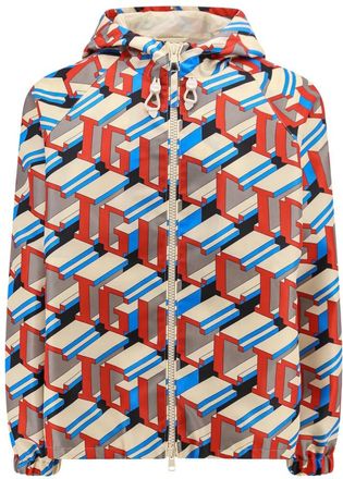 Gucci Multikleurige ritsjas met verstelbare capuchon - Heren - Zomerjassen - Veelkleurig - M - Jassen