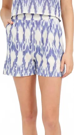 Marea Ikat Shorts In Purple