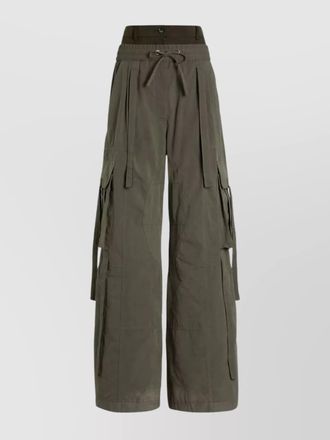 Dolce & Gabbana high-rise wide-leg cargo trousers