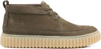 Clarks Torhill lace-up leather boots - men - Calf Suede/Calf Leather/Rubber - 9.5 - Brown